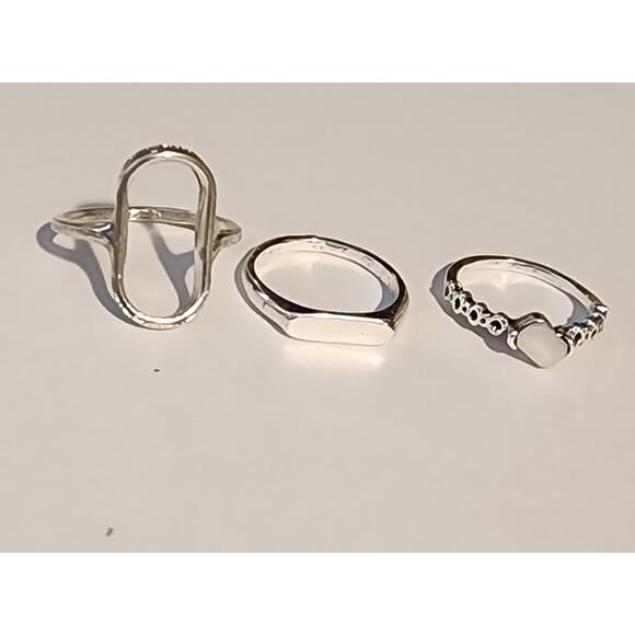 Stackable Rings Set - Minimalist Stacking Rings - Picture 5 of 10